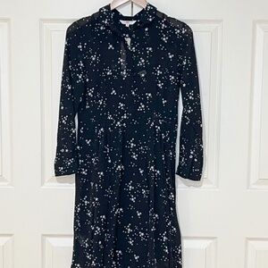 Levi's Black Sheer Shirt Dress XS